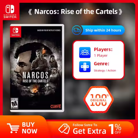 Nintendo Switch Game Dleas - Narcos Rise of the Cartels - Games Cartridge Physical Card Strategy Act