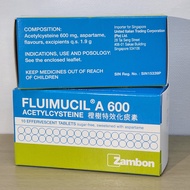 FLUIMUCIL A600mg Effervescent 10's (Expiry : 2026)