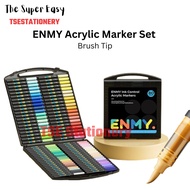 Enmy Brush Tip Acrylic Marker Colourful Marker Color Marker Pen Water Based Waterproof Quick Dry
