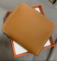 Hermes silk in compact wallet
