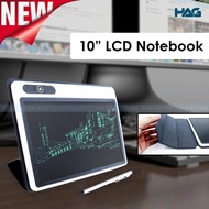 (High Quality) HAG 10" LCD Notebook Portable Writing Tablet 28K White For Writing DrawingHigh Qualit