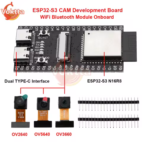 ESP32-S3 CAM Development Board WiFi Bluetooth Module Onboard ESP32-S3 N16R8 OV2640 OV5640 OV3660 Cam
