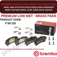 BREMBO GENUINE DISC BRAKE PAD (REAR) FOR MERC AMG GT43 GT53 GT63 [X290] '18YR-ON / C63 AMG [W205, C2