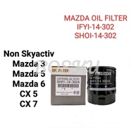 (SHO1-14-302A) non Skyactiv MAZDA 3, 5, 6, CX5, CX7, RX 8 non Skyactiv Oil Filter (IFY1)B6Y1-14-302