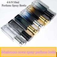 4ml 6ml 9ml 10ml Glass Perfume Spray Bottle Sub Bottled Square Sample Empty Refillable Mini Sprayer