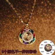 Qixi Gift Girlfriend Time Comes to Run Pendant 925 Silver Gold-Plated Necklace Money-Fortune meaning