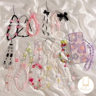Fashion Chain Phone Universal Ins Love Heart Bow-knot Cartoon Cute Chain Phone Rope Strap Kpop Acces