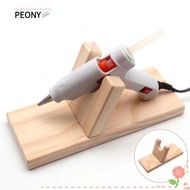 PEONYSG Hot Glue Holder, Wooden DIY Hot Glue|Base, Universal Hot Glue Support Stand