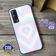 VIVO Y72 (5G) Glass Softcase - VIVO Y72 (5G) Mobile Phone Case [T55].