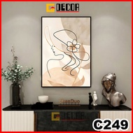 Modern 1-panel canvas wall painting C249, painting of a girl decorating the living room, bedroom, sp