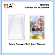 [ELA] 100 PCS Soft Card Sleeves (64x89mm) – Penny Sleeves