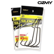 Weedless Hook Soft Plastic Ozmy Silencer  Zman  size micro 1/0 2/0 3/0 4/0 5/0 6/0 7/0 J Hook mata k