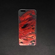 Acrylic 手繪抽象藝術手機殼 | iPhone 7/8+ | Red Chill