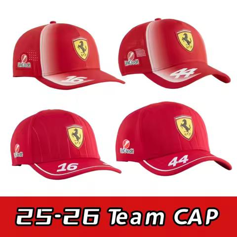 Scuderia Ferrari Team 2026 Hamilton,Leclerc Driver Baseball Cap, 2025 Ferrari Racing Hamilton,Lecler