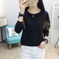 Aiyiyi University T Preppy Style Long-Sleeved Top M-3XL Fashionable Thin Fashion Casual Versatile To