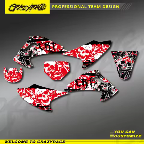 CRAZYRACE Custom Graphics Background Decal Stickers Protector For Honda CRF230 CRF150F CRF230F CRF 1
