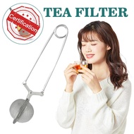 Tea Strainer Stainless Steel Handle Mesh Ball Tea Strainer Tea Filter Infuser Spice D2h7