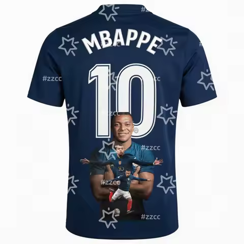 2026 Mbappé France Team Football Jersey Match & Training Kit Summer Sports Men's T-Shirt Children's 