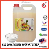 G&K 1:8 Concentrate Yoghurt Syrup 5kg(4L) | Syrup Yogurt Pekat Halal | Yoghurt Drinks,Dessert,Smooth