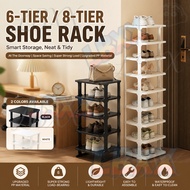 86cm/120cm 8Tier Shoe Rack Simple Multi-layer Shoe Rack Space Saving Storage Shoe Organizer Suit 鞋架