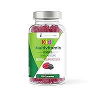 Kids Multivitamin Gummies 3-12 - 150 Pack - Up to 5 Month Supply - Natural Berry Flavour Childrens Vitamin Gummies - Chewable Multivitamin for Kids - Vegan Kids Vitamins - Gummy Bear Vitamins