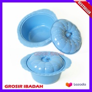 6 Set Basi Prasmanan Bulat / Basi Labu Set Prasmanan Plastik / Tempat Prasmanan Plastik