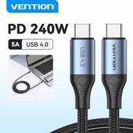 Vention USB 4.0 Type C Cable 40Gbps 5A supprort Video transmission 8K@60Hz 240w USB C for Laptop PC Monitor Phone