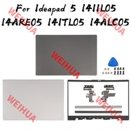 NEW For Lenovo Ideapad 5-14ALC05 14IIL05 14ARE05 14ITL05 LCD Back Cover/Bezel/Hinges Parts Replace