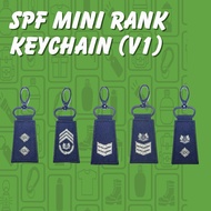 [SG Seller] SPF Mini Rank Key Chain, Version 1 | Singapore Police Force | Embroidery Keychain
