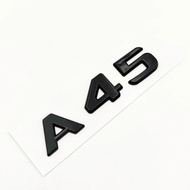 3d ABS Black A 45 Logo A45 Emblem Letters Sticker Nameplate Car Trunk Badge For Mercedes A45 AMG W17