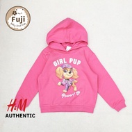 Genuine HM cotton-lined hooded sweatshirt, pink rescue dog hoodie for children 4 years old, 5 years 