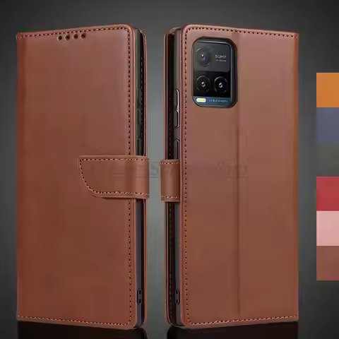 Vivo Y21 s Case Wallet Flip Cover Leather Case for Vivo Y21s Y21 Pu Leather Phone Bags protective Ho