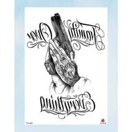 { COD AVAILABLE } GUN PRAYER Temporary TATTOO / Temporary Fake tattoo sticker