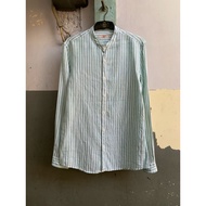 KEMEJA Shanghai 8seconds striped long sleeve shirt preloved