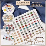 1Pc Baby Brooch Random No Batu Multi Diamond Pastel Kerongsang Pin Tudung Brooch Shulder Shawl Bawal