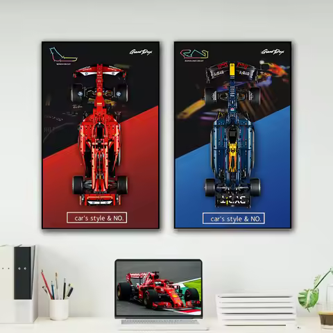 2026 NEW Display Wallboard suitable for LEGO 42207 42206 42171building block car model Wall Mount Di
