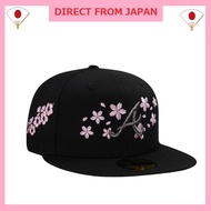 New Era 59FIFTY Black Pink Cherry Blossom MLB Cap - Los Angeles Dodgers & Atlanta Braves