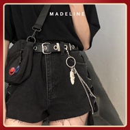 DN12 women's belt, 2.8cm women's belt, Punk style, student belt