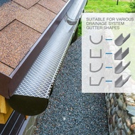 Gutter Guard Mesh Filter Gutter Cover DIY Gutter Screen Protection Netting Roll with 10 Fixed Cable