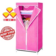 2B Plastic Cabinet Wardrobe With Zip/ Almari Pakaian Plastic/ Almari Kain / Storage
