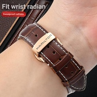 Hamilton Watch Strap Men Women Hamilton Genuine Leather Watch Chain Khaki Jazz Eternal Butterfly 20m