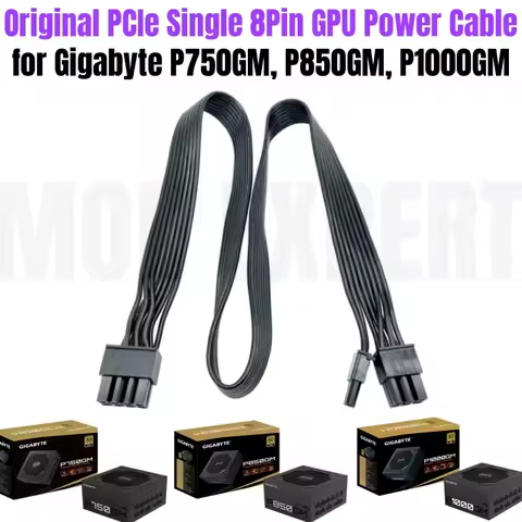 PSU 8Pin to PCI-e Single 8Pin 6+2Pin GPU Power Cable for Gigabyte GP-P750GM, GP-P850GM, GP-P1000GM G