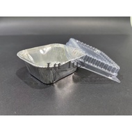 4330-P Aluminium Foil Tray with Clear Lid (10sets ±) Rectangle / Rectangular My Chef Foil Tray 4330 