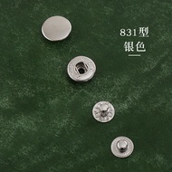 Glossy Snap Fastener 633/831 Copper Handmade DIY Leather Hidden Hook Snap Button Buckle 10 Sets Pric