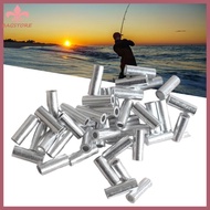 BST Fishing Line Connectors Crimp Sleeve Aluminum Single Barrels Crimp Sleeve Set