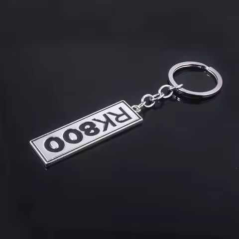 PS4 Game Detroit Become Human Keychain Connor RK800 Letter Logo Metal Pendant Key For Women Men Car 