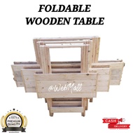 Wooden Table Quality Palochina Wood Foldable Cross Legs