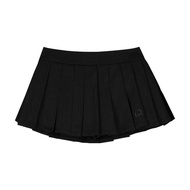 Chân váy nữ ngắn xếp ly 2 tầng chữ thêu (có quần bảo hộ)