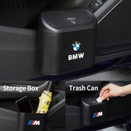 HYS BMW Car Trash Can Hanging Flip Lid Dustbin Pressing Type Storage Box Organizer Car Accessories For G20 F30 E60 E46 E90 F10 G30 E36 E30 X1 F48 X3 G01 X5 G05 1 3 5 Series