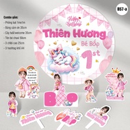 B57 - Baby girl pony / unicorn birthday Combo